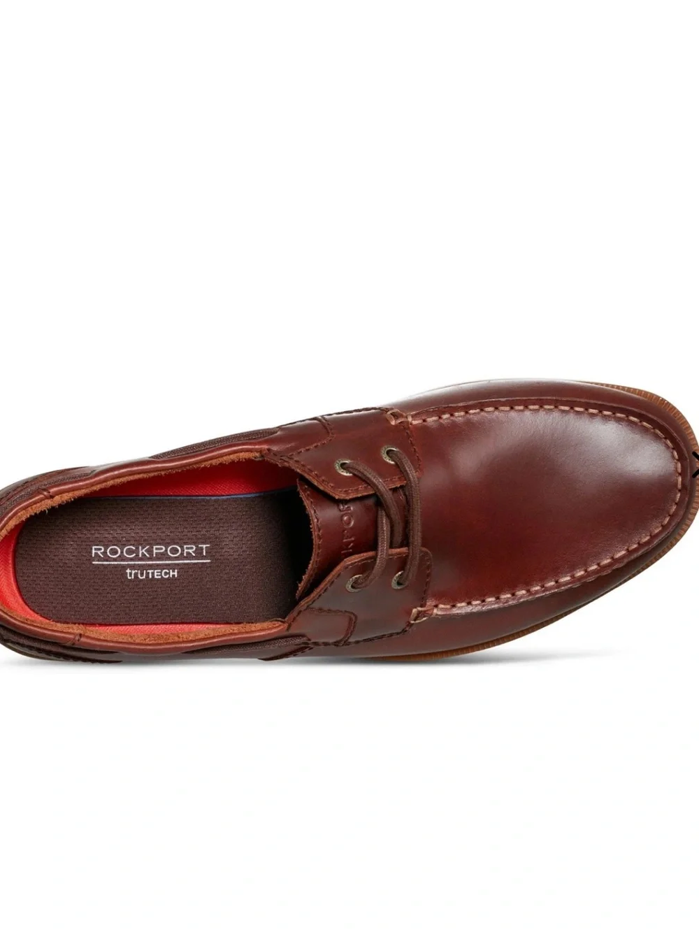 NWT Rockport Men's Brown Leather Boat Shoes Size 13W
